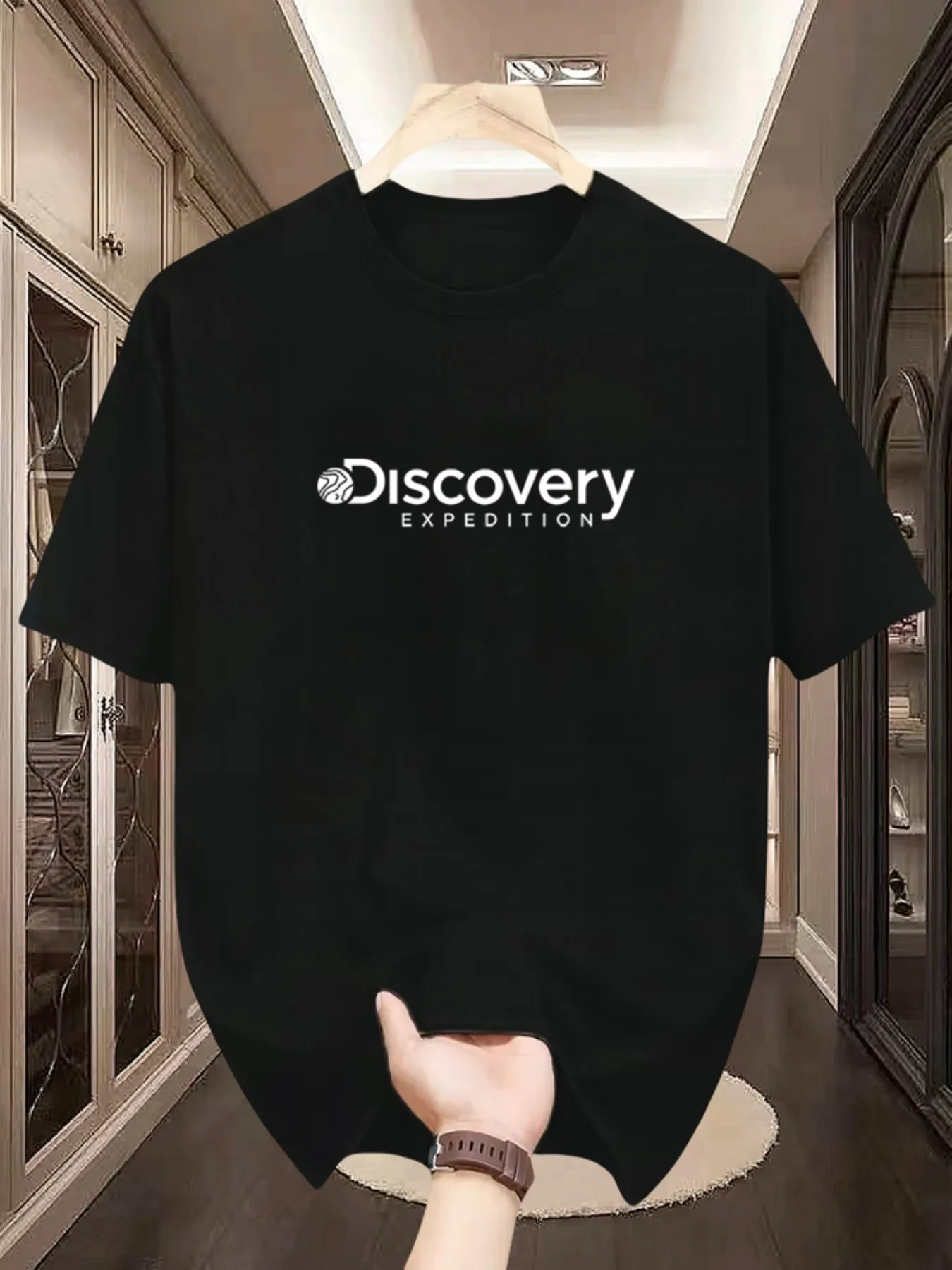 2025 verano hombres manga corta alta calidad impreso Casual hombres puro algodón comodidad camiseta hombres