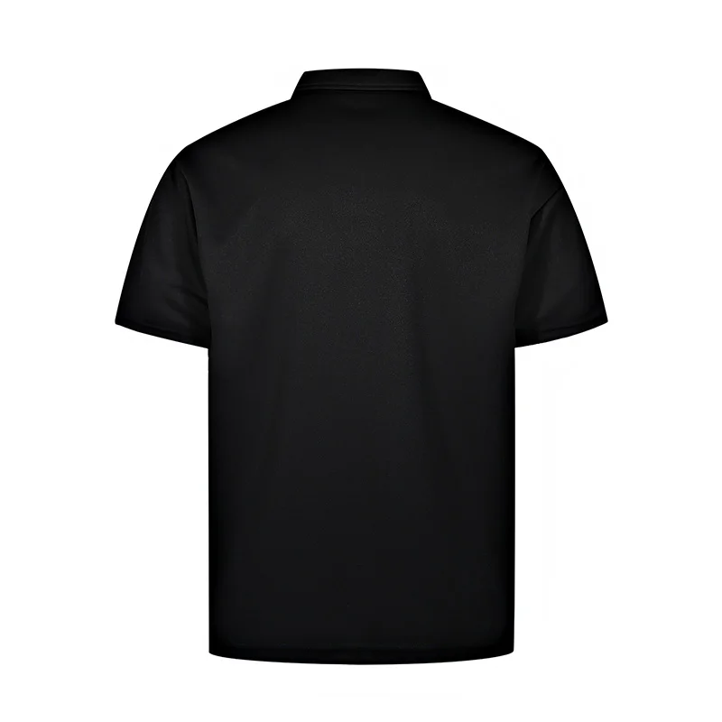 Men's Summer Trendy Loose Quick Drying Sports Leisure Short Sleeved Top Outdoor Comprehensive Training Fashion Collar T-shirt