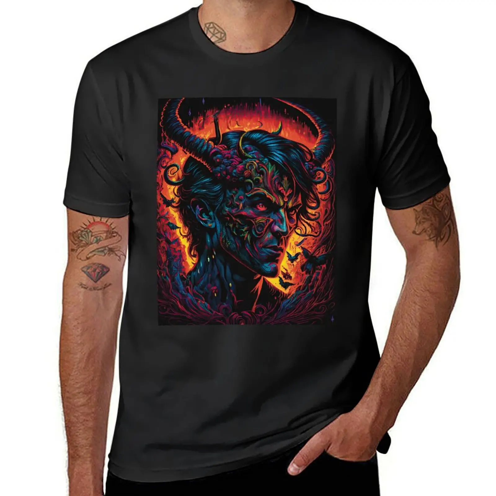 

Mephistopheles T-Shirt luxury t-shirt Aesthetic clothing vintage T-shirts man Men's t shirts