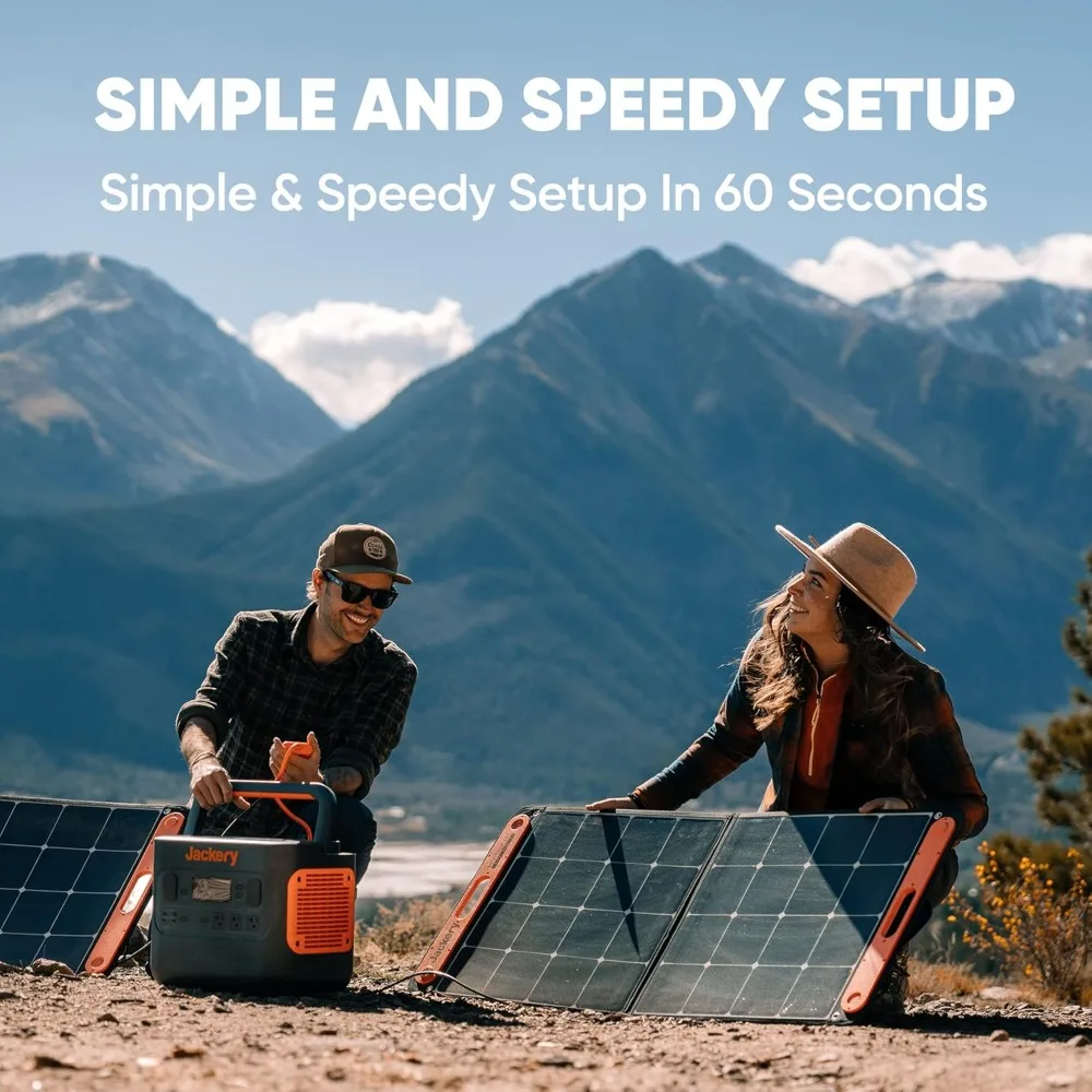 لوحة شمسية قابلة للطي بقدرة 100 وات من Jackery SolarSaga لمحطات الطاقة من سلسلة Explorer 240/300/500/1000/1500 #5