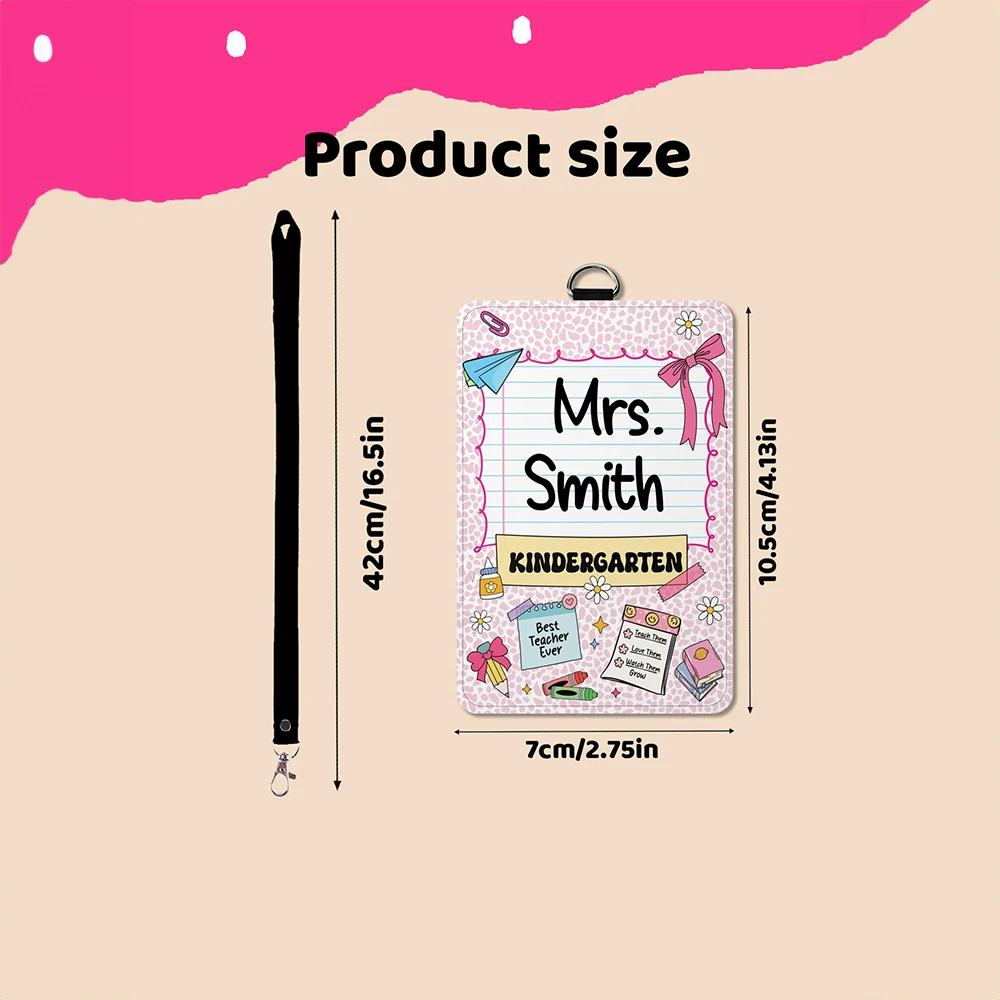 1pc Custom Name Card Holder,Personalized ID Badge Holder,Students,Office Workers,Daily Use,Office ID Protection,Back to School