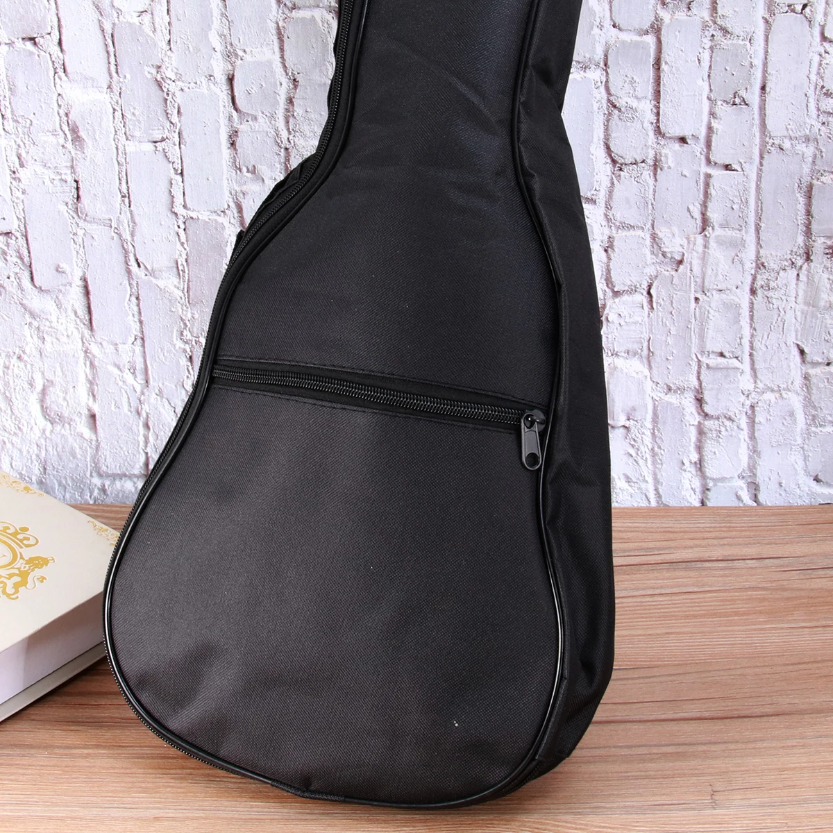 

26 Inch Guitar Hard Case Bag Acoustic Padded Ballad Waterproof Black Soft Thick