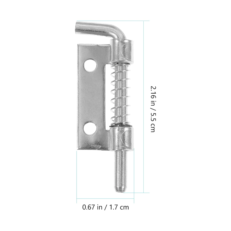 Lot De 2 Loquets De Portail Remorque à Ressort - Fermeture Métallique Robuste à Souder Pour Remorque Benne