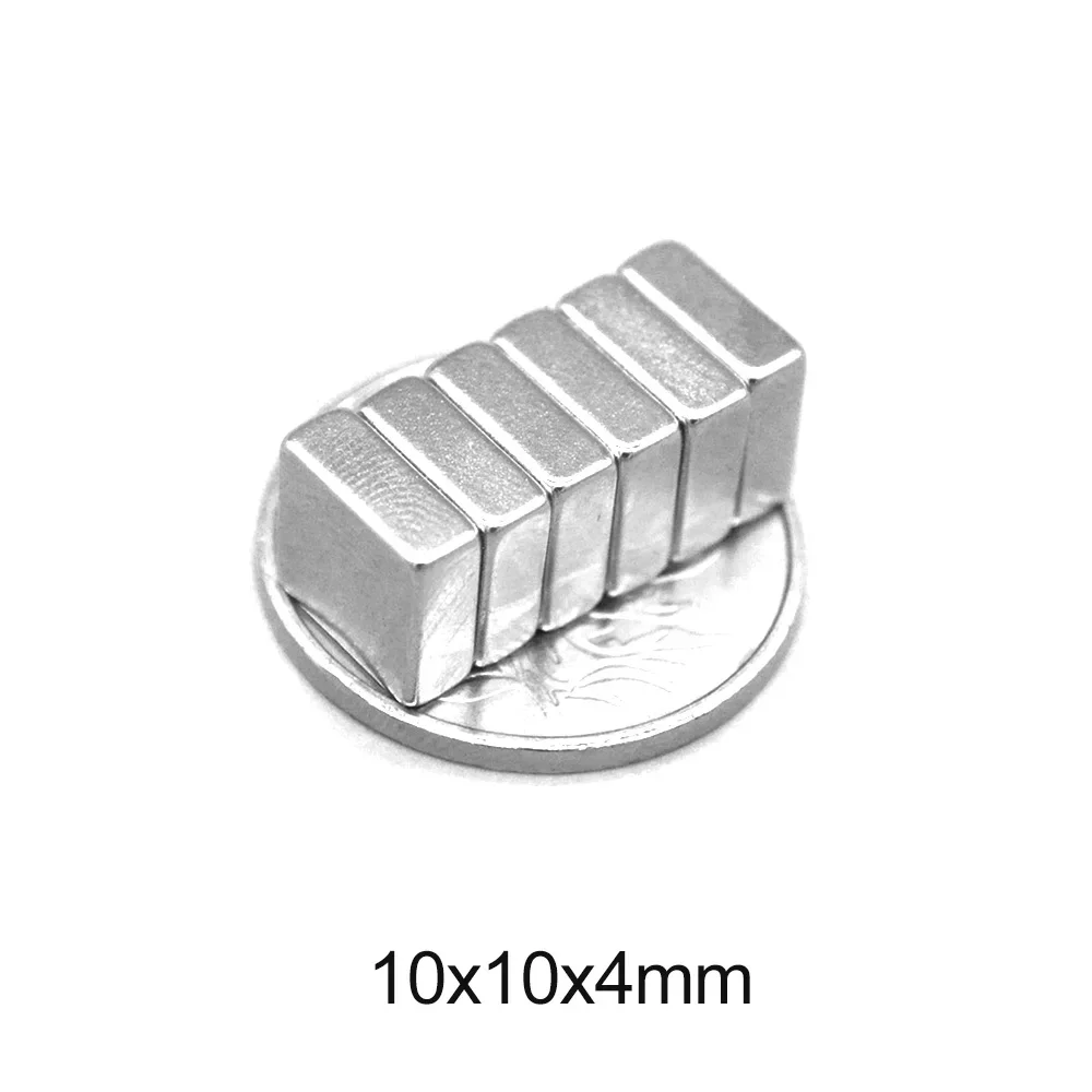 10x10x4 Rare Earth Neodymium Magnet 10*10*4 mm Powerful Strong Magnets sheet 10x10x4mm  Permanent magnet