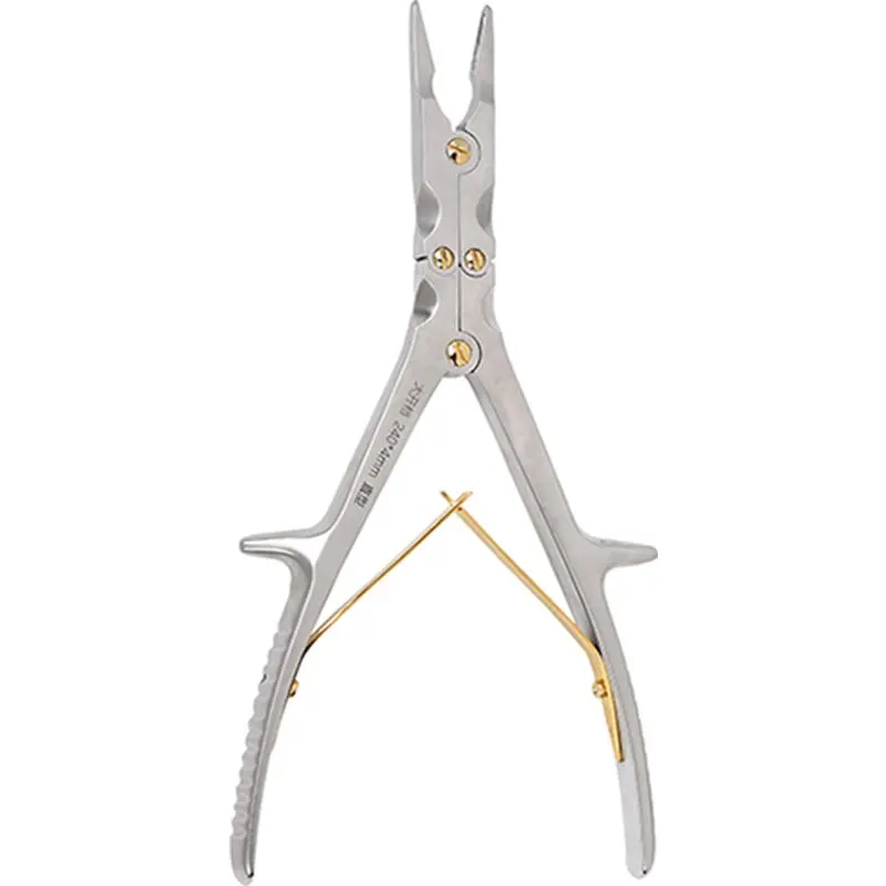 Wellbone Double Joint Rongeur(Large Open File)For Basic  Bone Instrements Q4-04