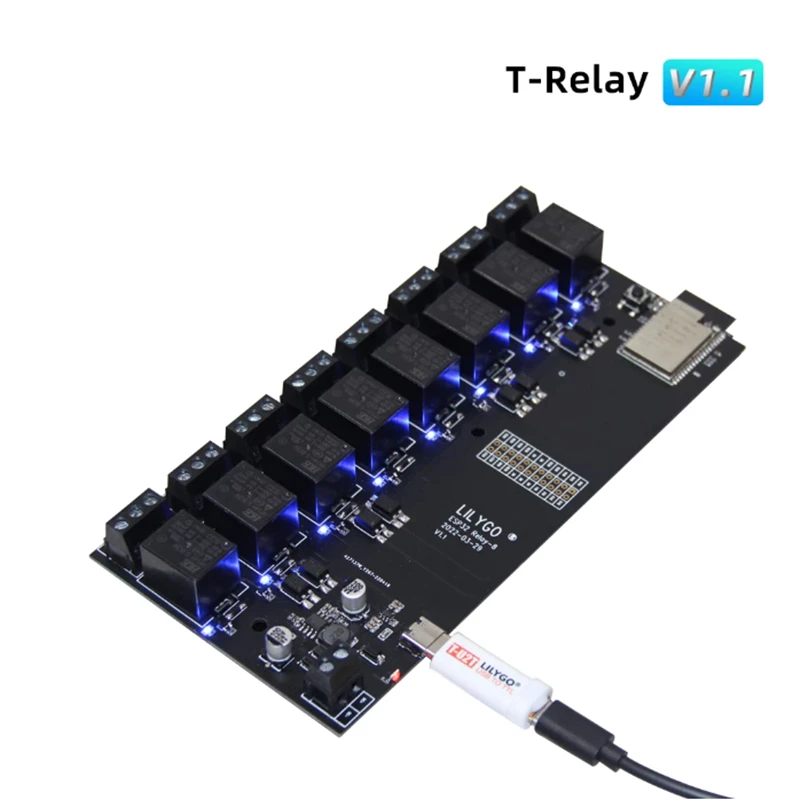 t-relay-5v-8-channel-relay-module-lilygo-esp32-wireless-development-board-wifi-bluetooth-with-optocoupler-isolation-for-arduino