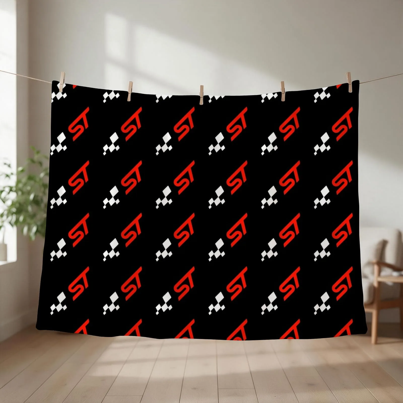 Focus ST Chequer Car Throw Blanket couch cozy soft plush fuzzy picnic outdoor blanket