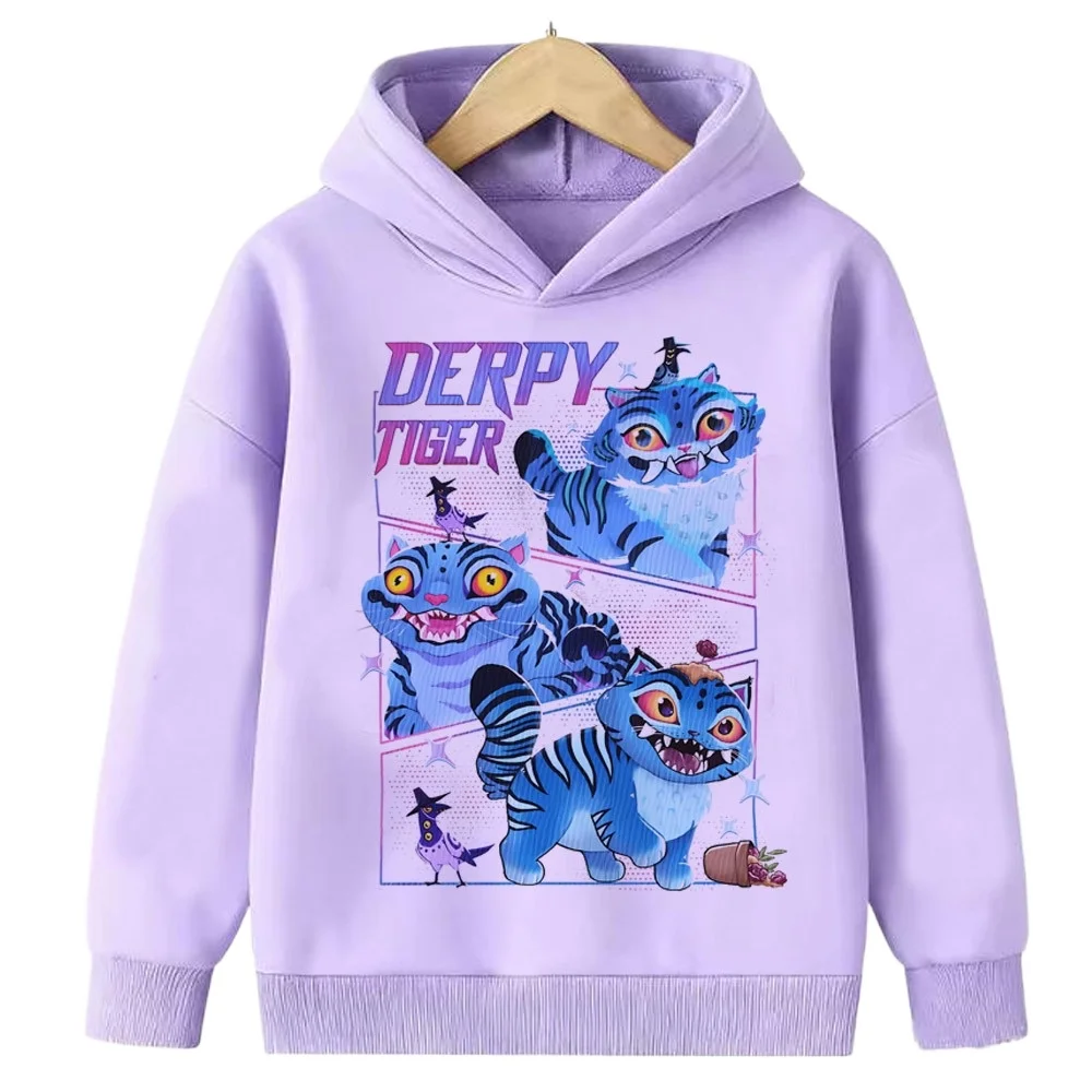 KPop Demon Hunter Cartoon Girls Boy Felpa con cappuccio Calda onda coreana per bambini Moda Casual Top Abbigliamento casual per ragazze