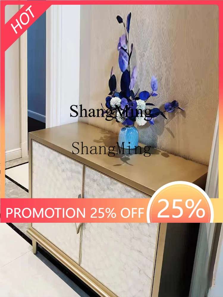 FG good-looking  light luxury home living room modern solid wood porch cabinet dining side cabinet locker