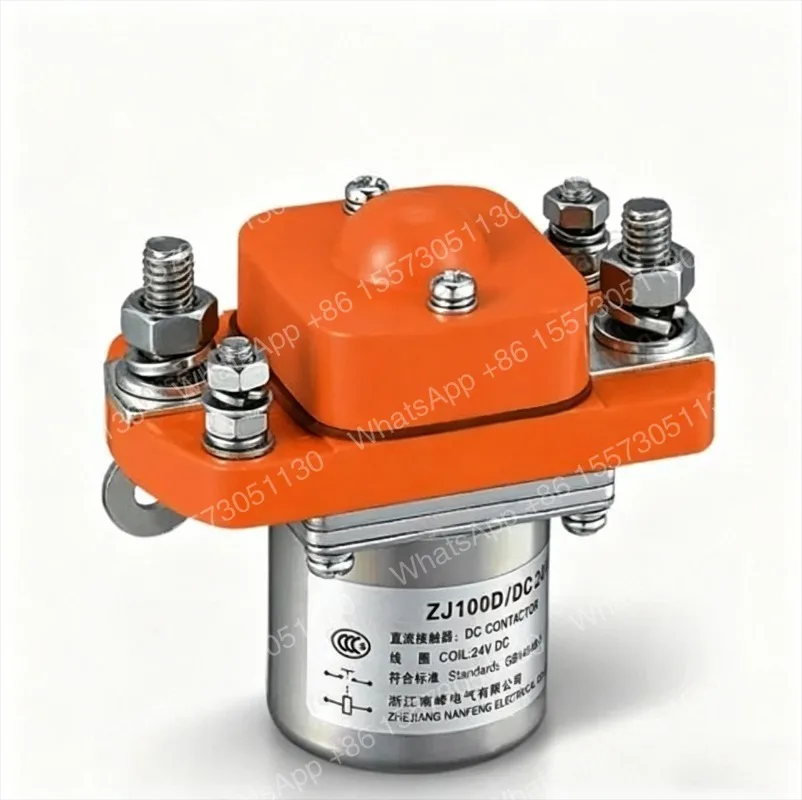 Normally open contactor ZJ100D ZJ100 12V 24V 36V 48V 72V 80V 100A golf cart forklift pallet truck electromagnetic relay switch t