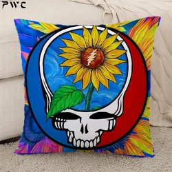 Federe per cuscini Decor Home Grateful Dead Rock Band Federa Fodere per cuscini Breve peluche Bastet Copridivano per auto Corpo