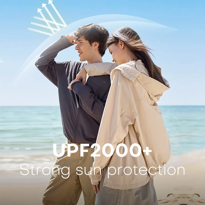 

OhSunny Couple Jackets Summer Sun Protective Running Jacket Casual Zipper Hoodies for Women Men Outdoor Anti-UV Outwear UPF50+