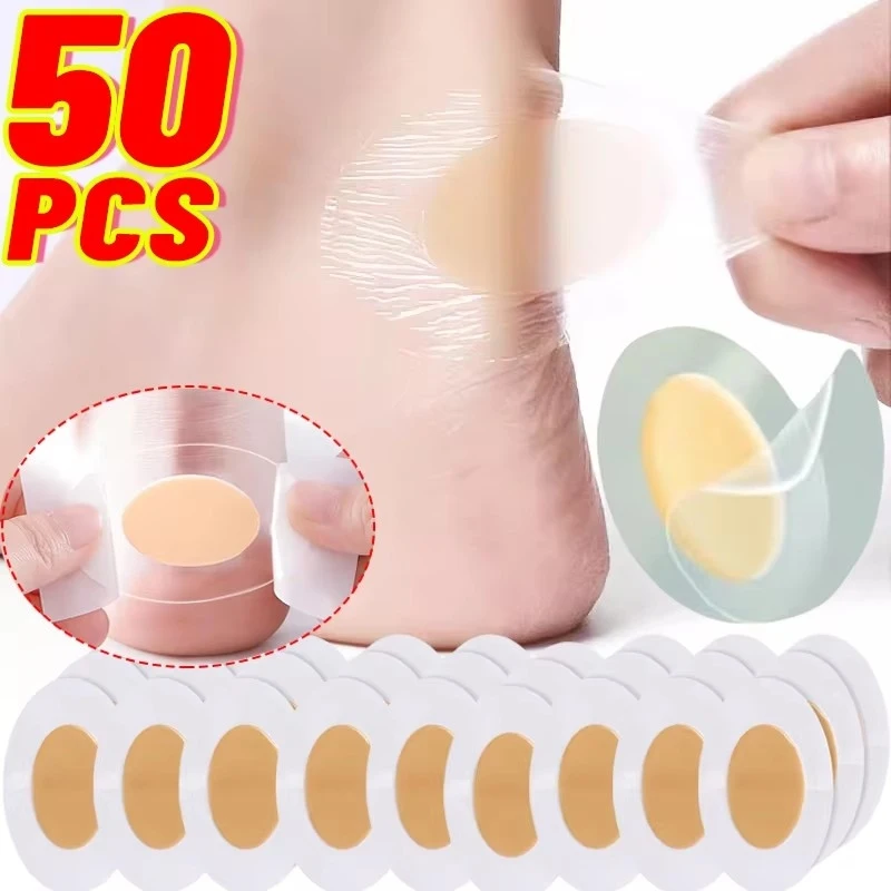 10-50PCS Gel Shoes Stickers Soft Hydrocolloid Pad Relief Pain Blisters Bunions Corns Calluses Friction Pressure Heel Pain Patch