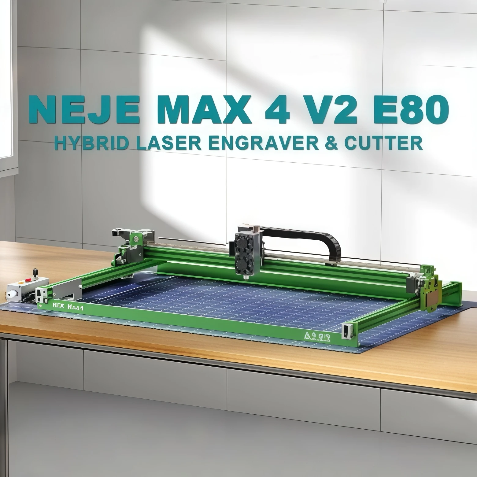 2025 New Upgrade NEJE Max 4 V2 Wood Laser Engraving and Cutter | 1000mm/s Machine for Stone/Glass/Wood/MDF with Motorized Z-Axis