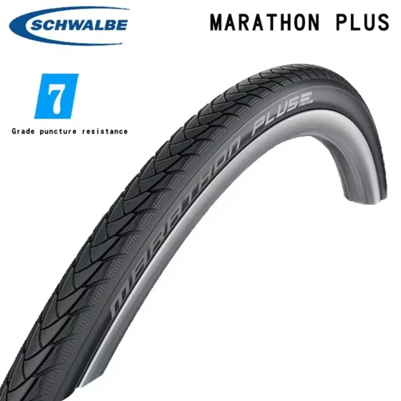 Schwalbe MARATHON PLUS 26x1.0 Bicycle Tire Sports Wheelchair 26 inch Tires 25-559 26er Anti-puncture SMARTGUARD 7