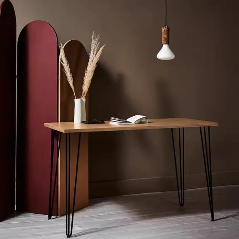 

Nordic simple computer desk, minimalist solid wood small apartment