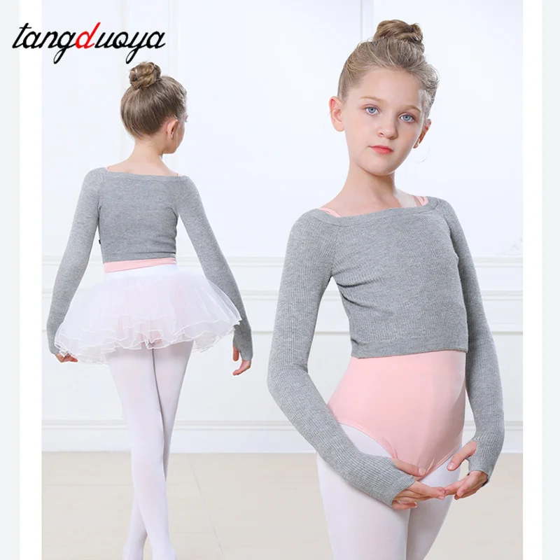 

Балетный трико для девочек, детский танцевальный камзол, гимнастическое боди с открытой промежностью, профессиональный балетный костюм, танцевальное пальто