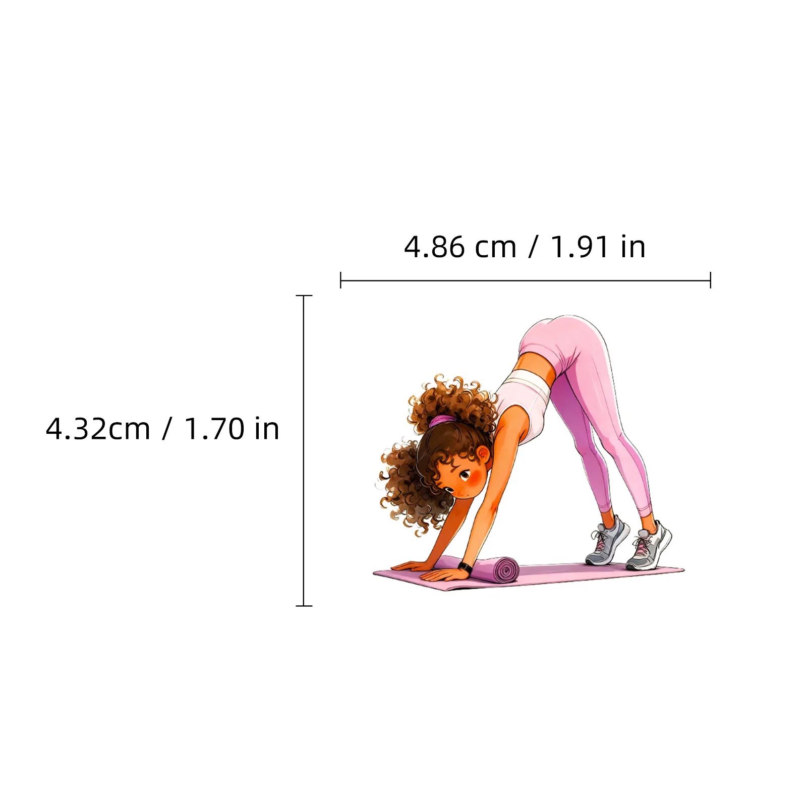 56 قطعة الكرتون الرياضة فتاة الكتابة على الجدران ملصق DIY بها بنفسك الديكور قضية الهاتف المحمول دفتر كوب ماء لعبة هدية ملصق #2