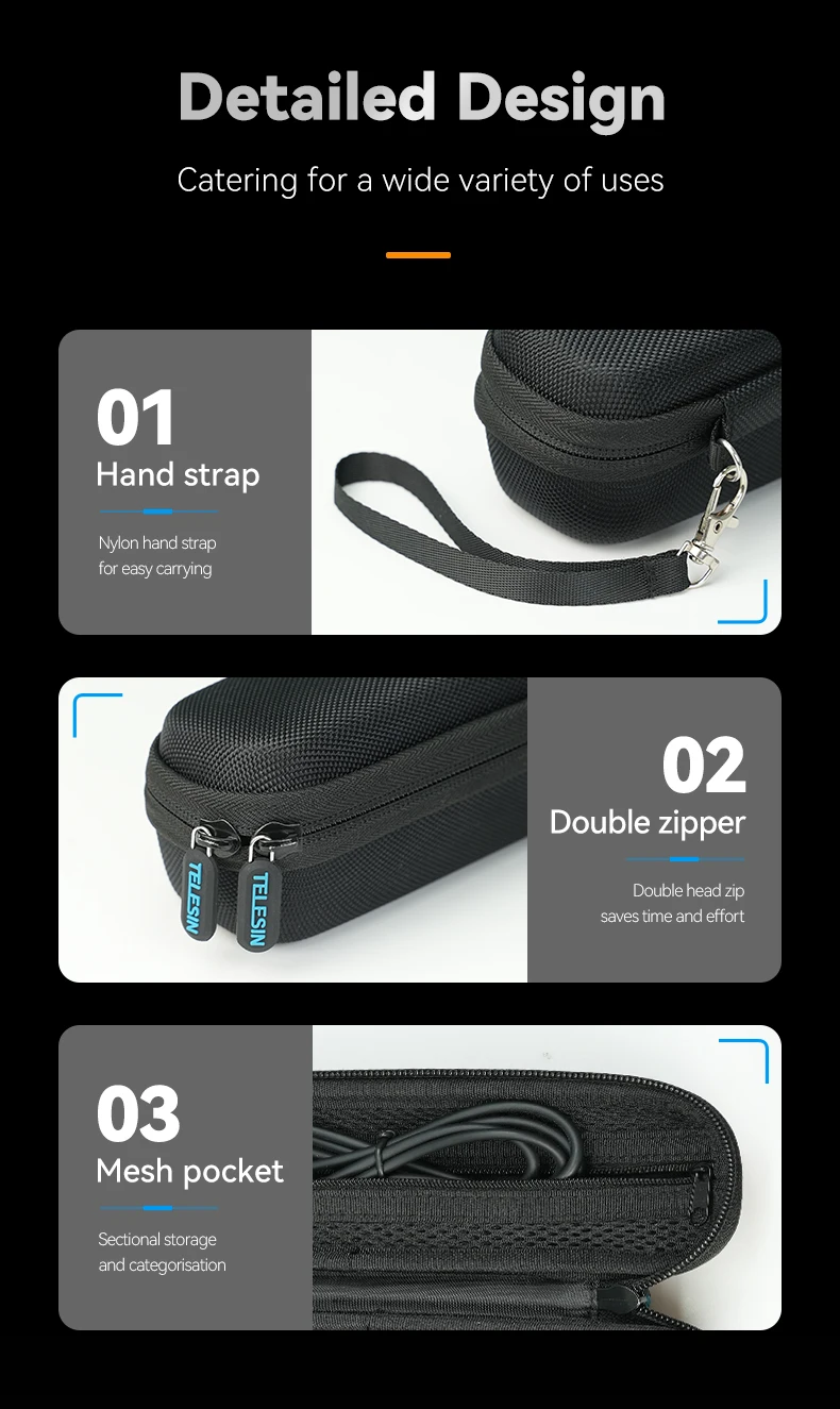 Custodia rigida per tasca Osmo DJI 3 custodia protettiva da viaggio antiurto per accessori per fotocamera Action & Sports