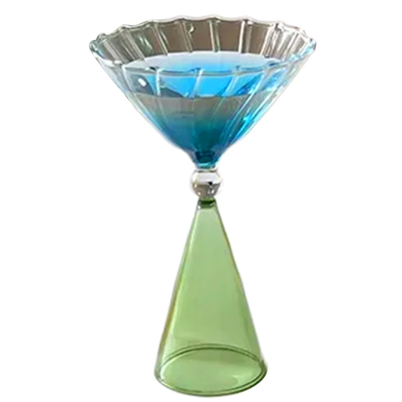 Wine Cup Colorful Cocktail Cup Unique Flower Cup Suitable for Parties Gathering