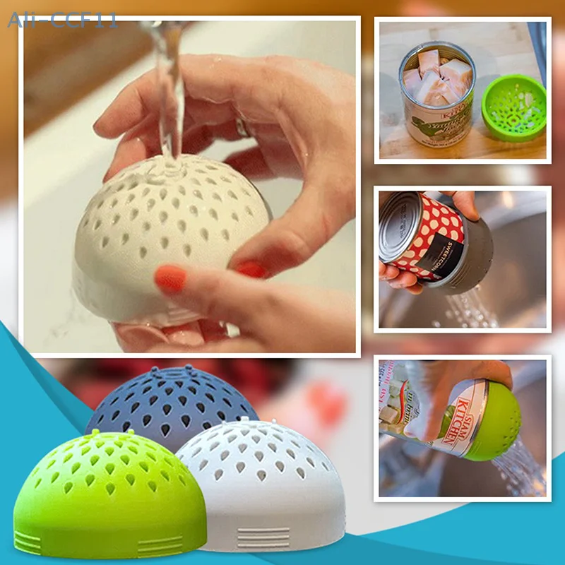 Food Grade Silicone Gel Filter Water Filter Cover Filter Funnel Multi-use Mini Colander Food Mesh Can Drainer Kitchen Gadget