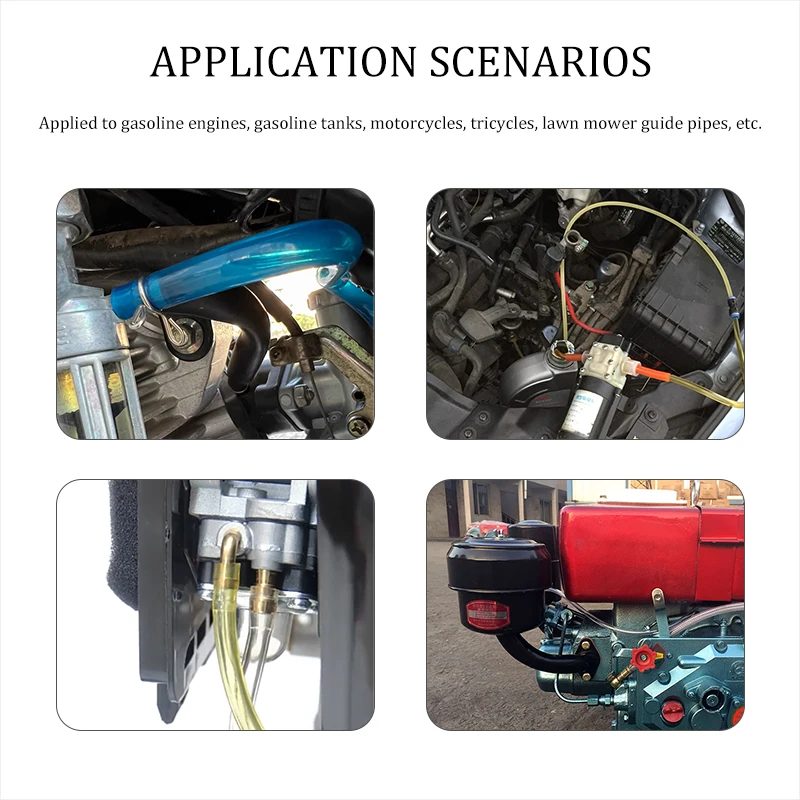 Tubo de combustible de 1 - 50m, ID amarillo, 2mm, 2,5mm, 3mm, 4mm, 5mm, 6mm, 7mm, motores pequeños, tubo de combustible de gasolina Universal para recortadora, soplador de motosierra