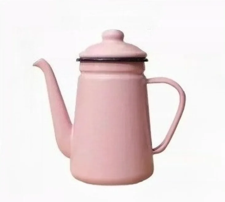 Vintage Enamel Coffee Pot Home Restaurant Nostalgic Restaurant Tea Pot