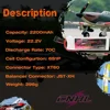 2 個 6S リポバッテリー 2200mAh 22.2V 70C XT60 プラグ付き RC 飛行機 Quadcopter ヘリコプター ドローン FPV カーボートレーシングホビー 2
