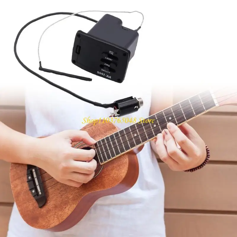 R53E Professional 2 Band EQ System Plastic Texture Suitable for Acoustic Instruments Includes Connector Spacers Screws