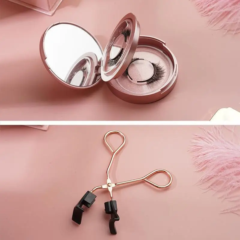 Quantum Soft Magnetic Eyelash Set Quantum Magnetic False Eyelashes Eyelash Curler Natural Look Eye Beauty Easy Makeup Tool