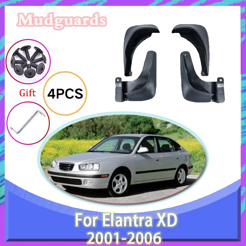 

For Hyundai Elantra Avante XD 3 Auto Accessories 2001 2002 2003 2004 2005 2006 Fender Splash Mudguard Wheel Mud Flap MudFlaps