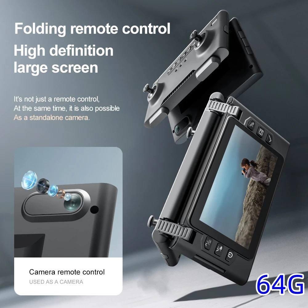 2025 New M66 RC Drone 4K Professinal With Wide Angle Triple HD Camera Foldable RC Helicopter WIFI FPV Height Hold Apron Sell
