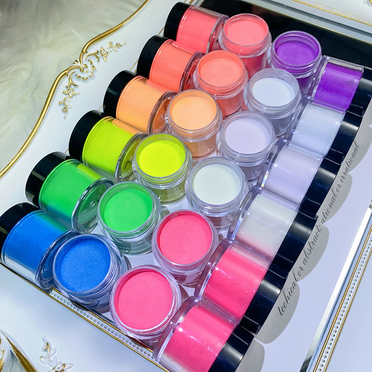 10G*12Jar Glow in The Dark Glitter Resin Dye Luminous Pigment Powder Kit Safe Long Lasting for Fine DIY Acrylic Nail Art Party image 4