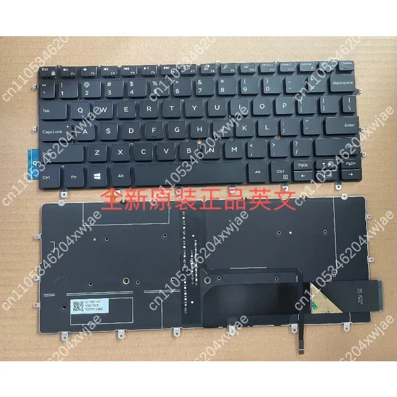 Single Laptop Keyboard For XPS13 9305 9370 9380 13-9370 13-9380 P82G Notebook Replacement Spare Repair Parts