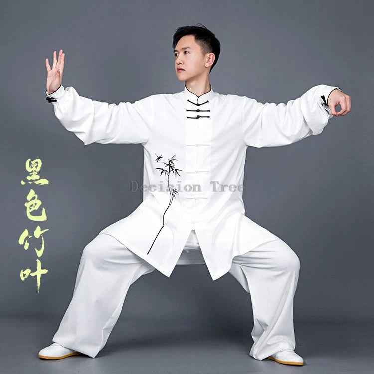 2024 chinese tai chi set summer new cotton cotton linen tai chi wushu clothing chinese style top pants 2 piece training suit