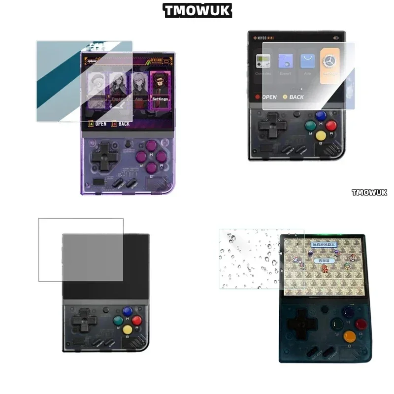 

Shockproof Anti-Scratch Screen Protector For Miyoo Mini Plus Miyoo Mini V4 - HD Clear, Hydrophobic Coating, Easy Install TMOWUK