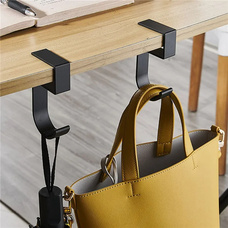 Multi-Purpose Hooks Punch-free Table Edge Hook Handbag Bag Storage Hanger Rack Household Closet Hook Home Office Organizer Hooks