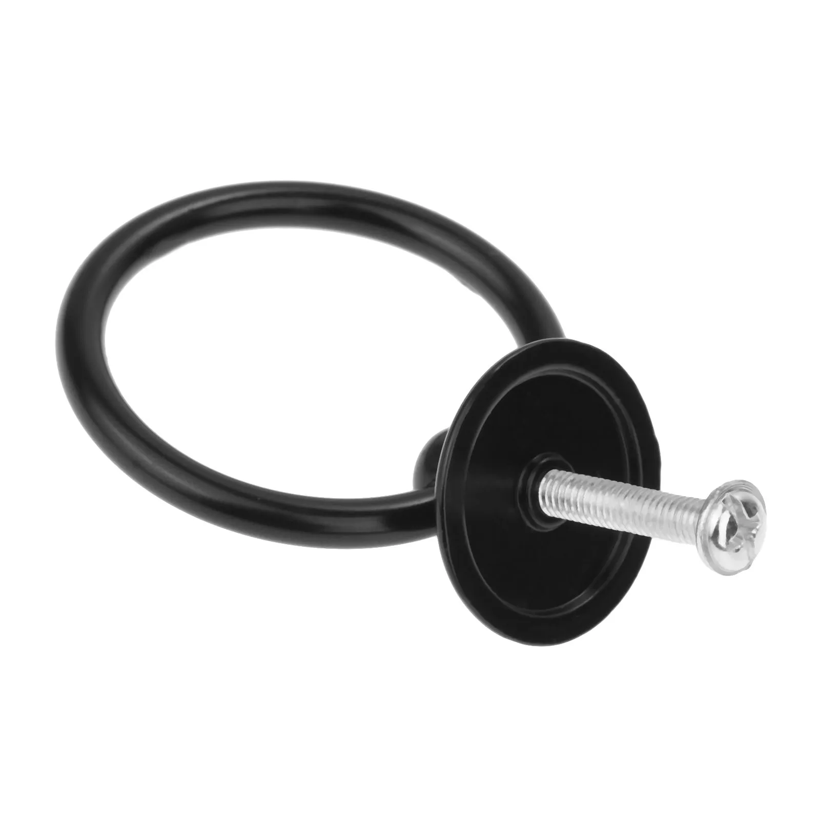 2PCS Round Ring Knob Pull Handle Antique For Cupboard Drawer Cabinet Door Chest Living Room With Screws Antique Durable 25*52mm
