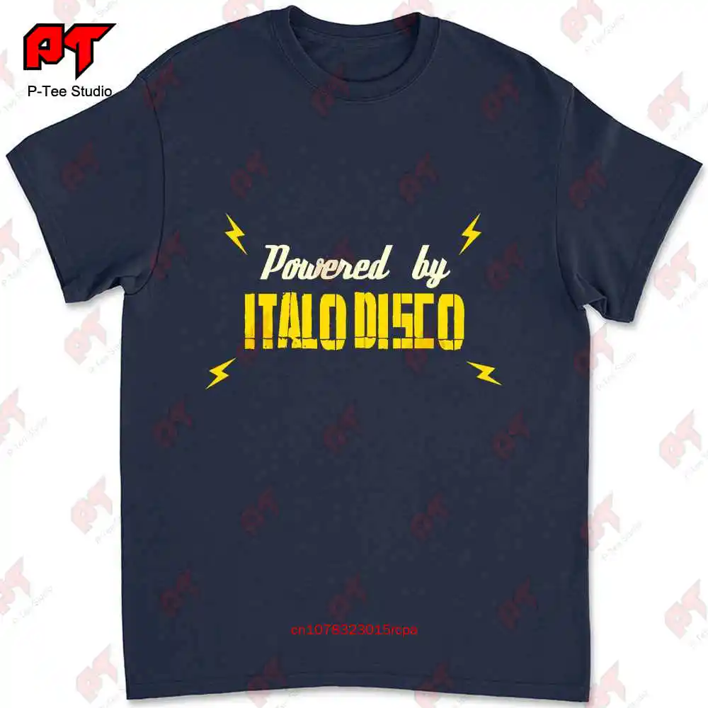 Powered By Italo Disco Doodle T-shirt MZL2