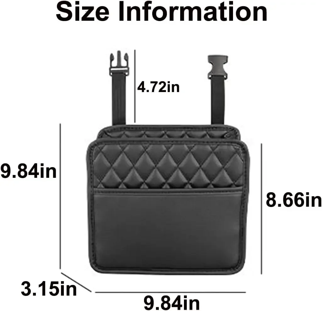 Car Organizer Multi-functional Car Seat Storage Bag Waterproof Hanging Car Seat Organizer Garbage Bag Suitable for Most Car image 4