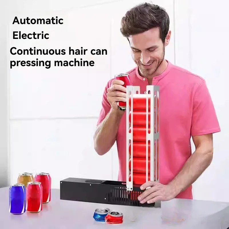 2026 Electric Automatic Can Press, Can Flattening Machine, Household Electric Aluminum Cola Beer Can Crushing Machine