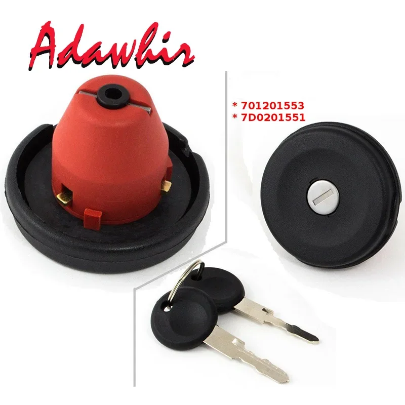 701201553 7D0201551 FUEL TANK CAP LOCK WITH 2 KEYS FOR SEAT ALHAMBRA VW Caravelle Transporter Ford Galaxy 1996-2010