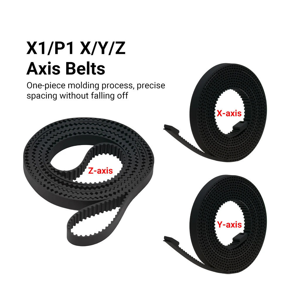 Lab X1 X1S P1P P1S Belt 1142mm 1442mm X Y Z-axis Synchronous Belt Fiberglass Rubber for X1 Series P1P 3D Printer Parts