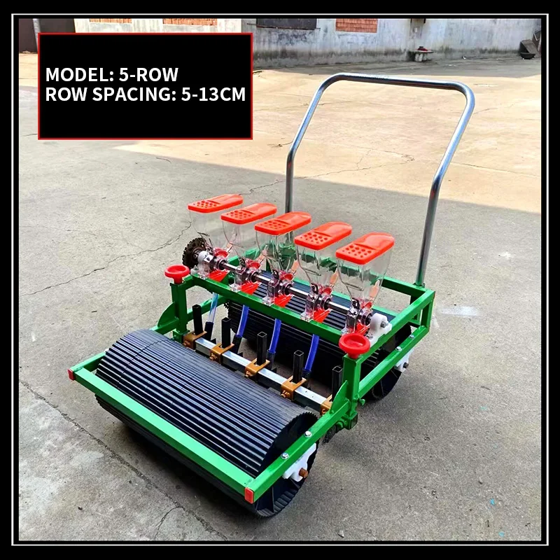 4/8-Row Vegetable Seeder—Hand-Pushed Multifunctional Precision Seeder with Adjustable Plant Spacing (Customized)