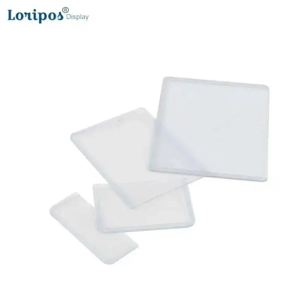 

20PCS Hard Plastic Self-adhesive Labeling Pockets Card Place Holder Bag Clear