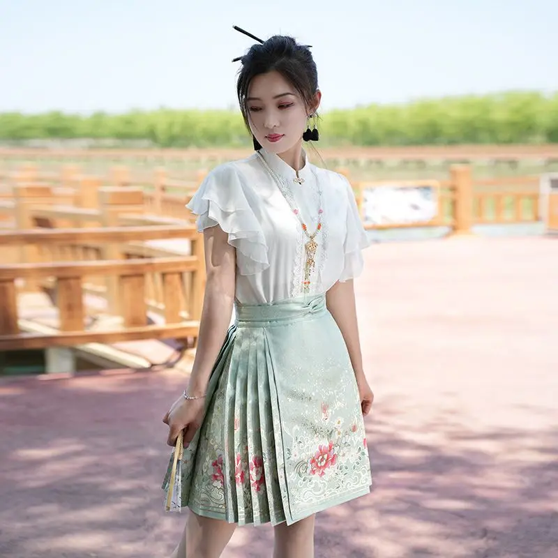 

Japan Skirt Horse Face Skirt Horse Face Skirt Hanfu Skirt Chinese Style Costume Mamianqun Ming Dress Ancient Traditional Daily