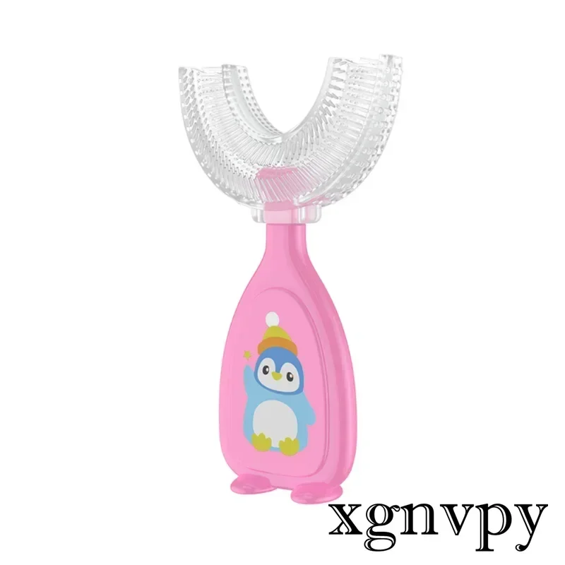 2PCS Silicone Portable U-Shaped Double-Sided Toothbrush Newborn Baby Reusable Training Brushes Sensory All Rounded Gadget