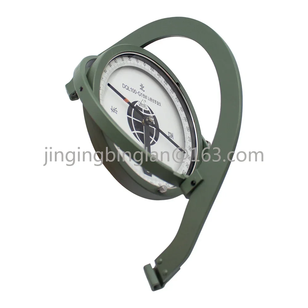 DQL100-G1 Suspended Mining Compass Plastic Gradiometer Antimagnetic Mine Hanging Compass  With Tilt Gauge