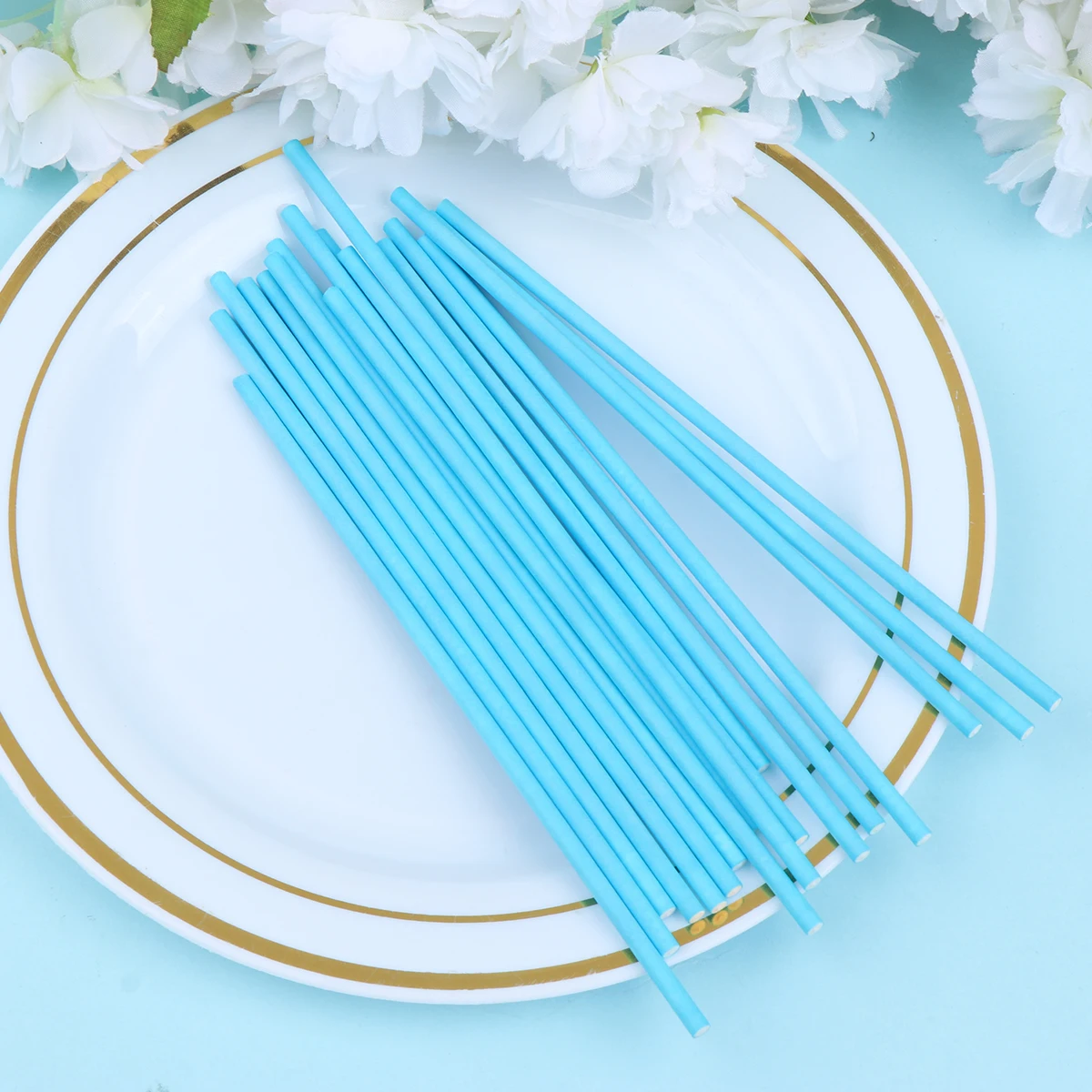 

2Packs Colorful Paper Lollipop Sticks Strong Baking Paper Sticks for Candy Cake Chocolate Pops DIY Party Treats Size 2