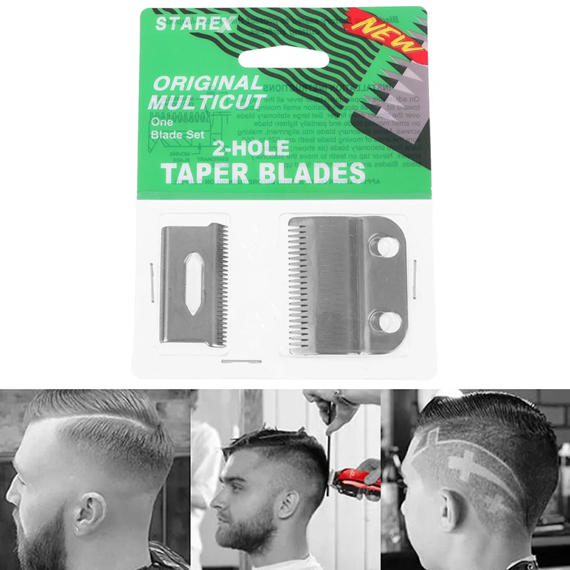 Professional Replacement Clipper Blades Precision 2 Holes Adjustable Hair Clipper Parts Blade